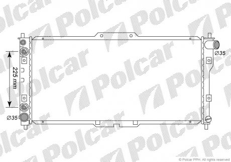 Радиатор охлаждения Polcar 451608-5