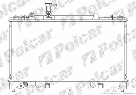 Радиатор охлаждения Polcar 451908-3 (фото 1)