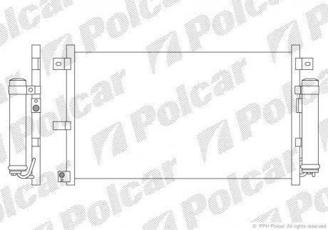 Радиатор кондиционера Polcar 4526K81K