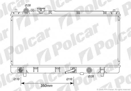 Радіатор охолодження Polcar 454008-1