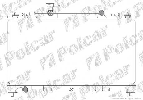 Радіатор двигуна SRL Polcar 456008-5