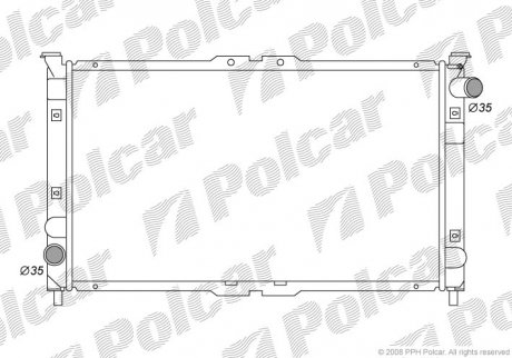 Радіатор охолодження SRL Polcar 457708-1