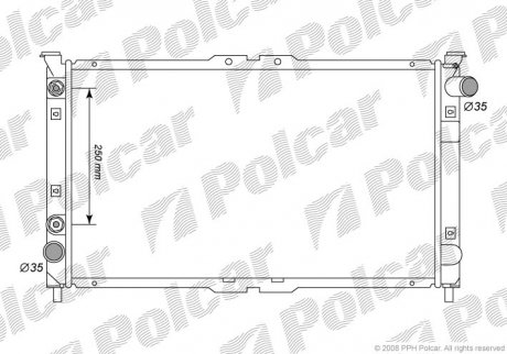 Радиатор охлаждения Polcar 457708-2