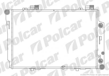 Радіатор двигуна SRL Polcar 500208-2 (фото 1)