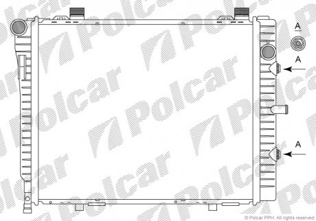 Радиатор охлаждения Polcar 500208-6