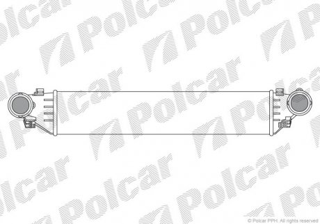 Радиатор воздуха (интеркулер) Polcar 5003J8-1