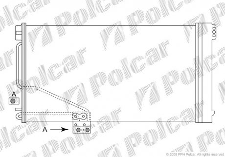 Радіатор кондиціонера SRL Polcar 5003K8C1S