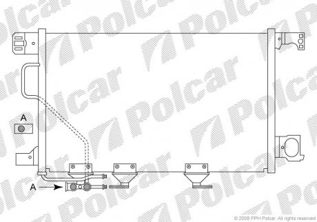 Радиатор кондиционера Polcar 5003K8C3S