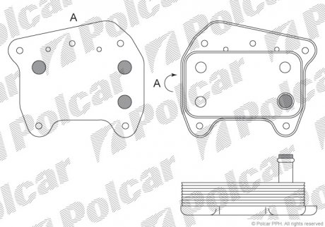 Радиатор масла Polcar 5003L8-1