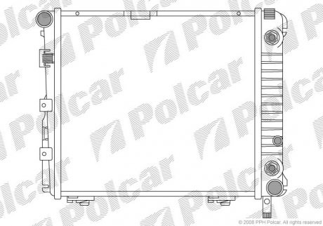 Радіатор двигуна SRL Polcar 50140801 (фото 1)