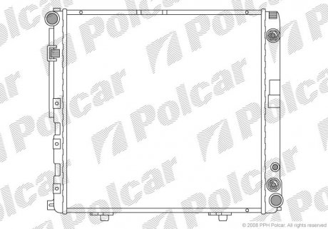 Радіатор охолодження SRL Polcar 501408-0 (фото 1)