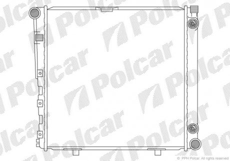 Радиатор охлаждения Polcar 501408-6