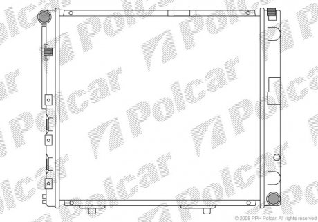 Радіатор двигуна SRL Polcar 501408