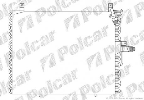 Радиатор кондиционера Polcar 5014K8A4