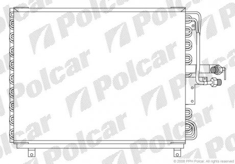 Радиатор кондиционера Polcar 5014K8A6