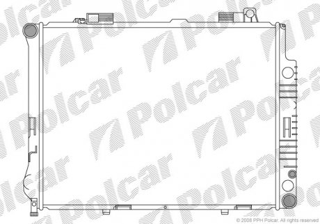 Радіатор двигуна SRL Polcar 501508-5