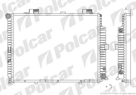 Радіатор двигуна SRL Polcar 501508-8