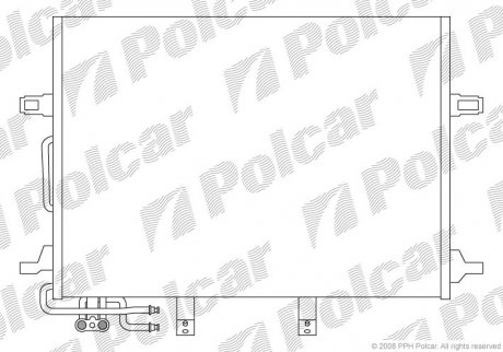 Радиатор кондиционера Polcar 5016K8C1