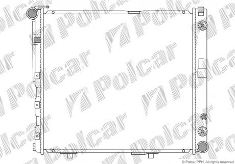 Радіатор двигуна SRL Polcar 502408-3 (фото 1)