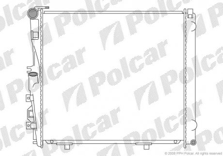 Радіатор двигуна SRL Polcar 502408