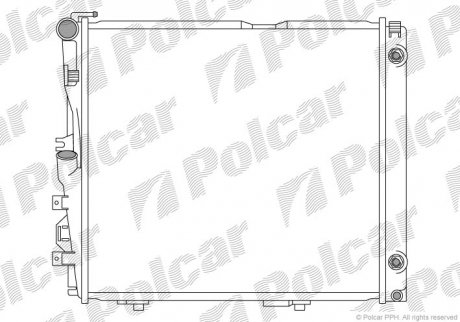 Радиатор охлаждения Polcar 502408A0 (фото 1)