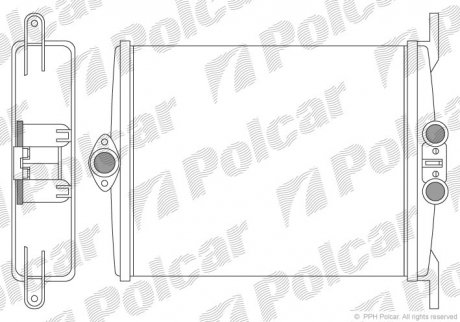 Радиатор обогрева Polcar 5024N8-1