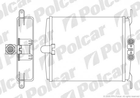 Радиатор обогрева Polcar 5024N8-2