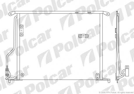 Радіатор кондиціонера Polcar 5025K8C2