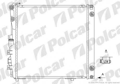 Радиатор охлаждения Polcar 502608-1