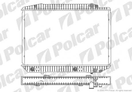 Радиатор охлаждения Polcar 502608-4