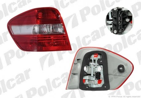 Фонарь задний Polcar 5045881E