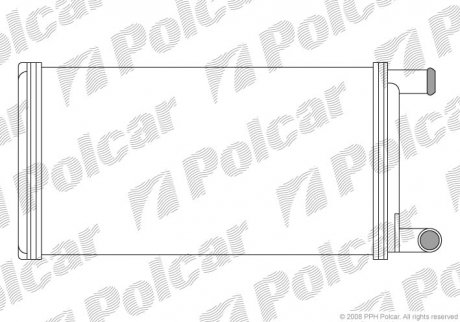 Радіатор пічки SRL Polcar 5061N82