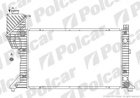 Радіатор двигуна SRL Polcar 506208-3 (фото 1)