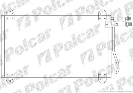 Радіатор кондиціонера SRL Polcar 5062K8C1S (фото 1)