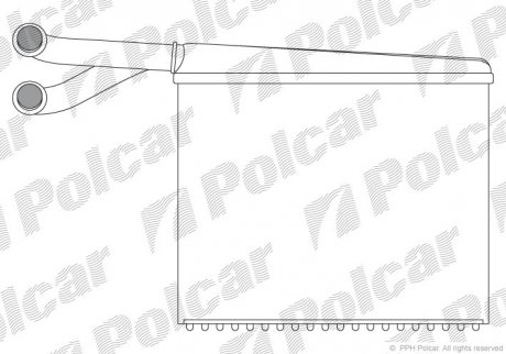 Радиатор печки Polcar 5062N82