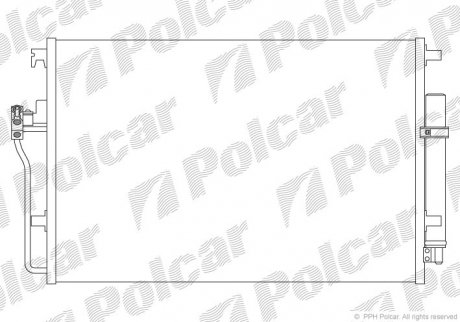 Радіатор кондиціонера SRL Polcar 5065K8C1S