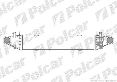 Радиатор воздуха (интеркулер) Polcar 5070J8-3 (фото 1)