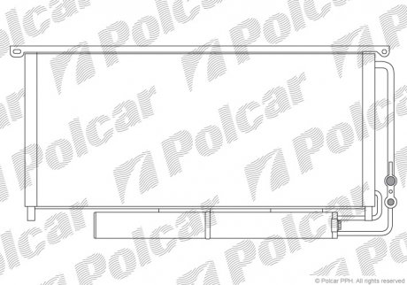 Радиатор кондиционера Polcar 5096K8C1 (фото 1)