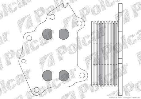 Радиаторы масла Polcar 5102L81 (фото 1)