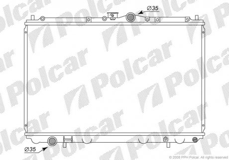 Радіатор охолодження SRL Polcar 521008-1