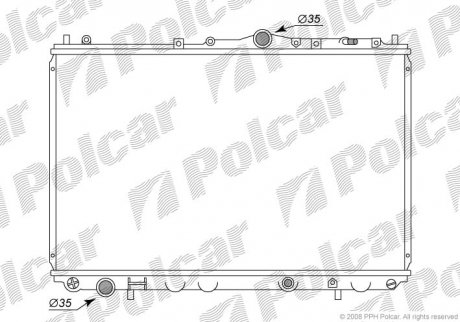 Радіатор системи охолодження SRL Polcar 5210083