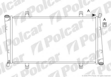 Радіатор двигуна SRL Polcar 521008-4