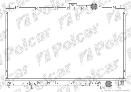 Радіатор двигуна Polcar 521708-1 (фото 1)
