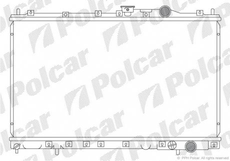 Радиатор охлаждения Polcar 521708-3 (фото 1)
