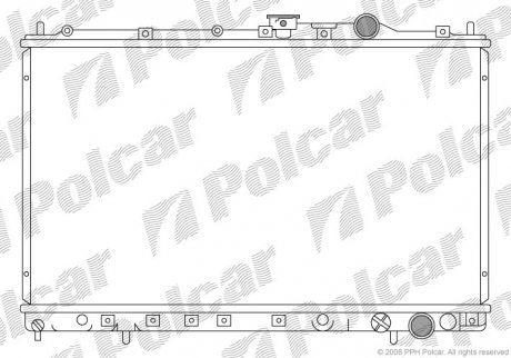 Радіатор двигуна SRL Polcar 522008-1