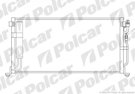 Радиатор кондиционера Polcar 5231K8C2