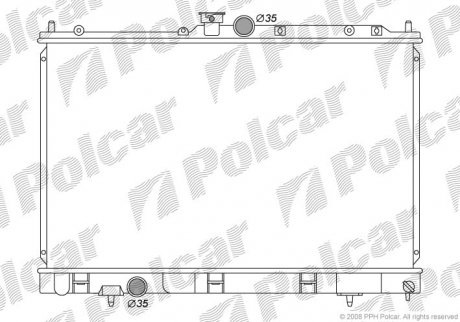 Радиатор охлаждения Polcar 5265082K