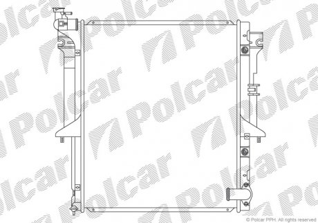 Радіатор охолодження Polcar 527908-4 (фото 1)