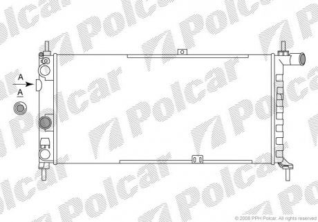 Радіатор охолодження Polcar 550508A3 (фото 1)