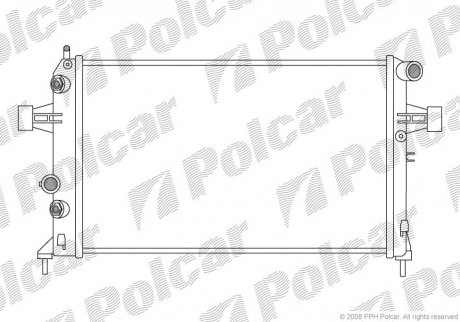 Радіатор двигуна SRL Polcar 550808-2